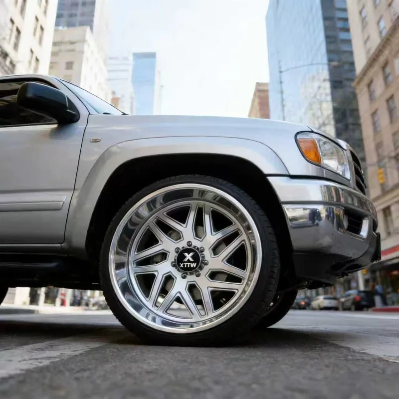 26 Style OEM 20 22 24 Inch off Road Forged Wheels 22x12 24x14 Customized Chrome Deep Lip Concave Wheels 8x170/180 6x139.7/6x135