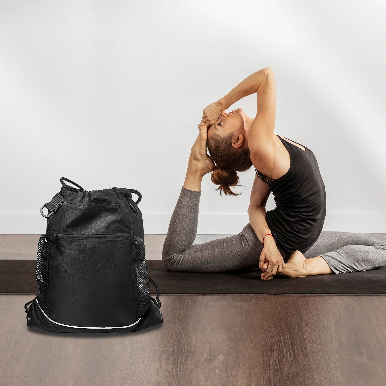 Multifunctional Casual Backpack Versatile 2025 New Fashion Large-Capacity Drawstring Sports Basketball Bag