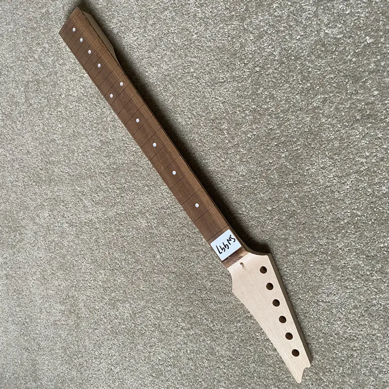 SN997 Semi Finished Version 6 String Electric Guitar Neck without Frets Maple+Rosewood No Paints for DIY Replace