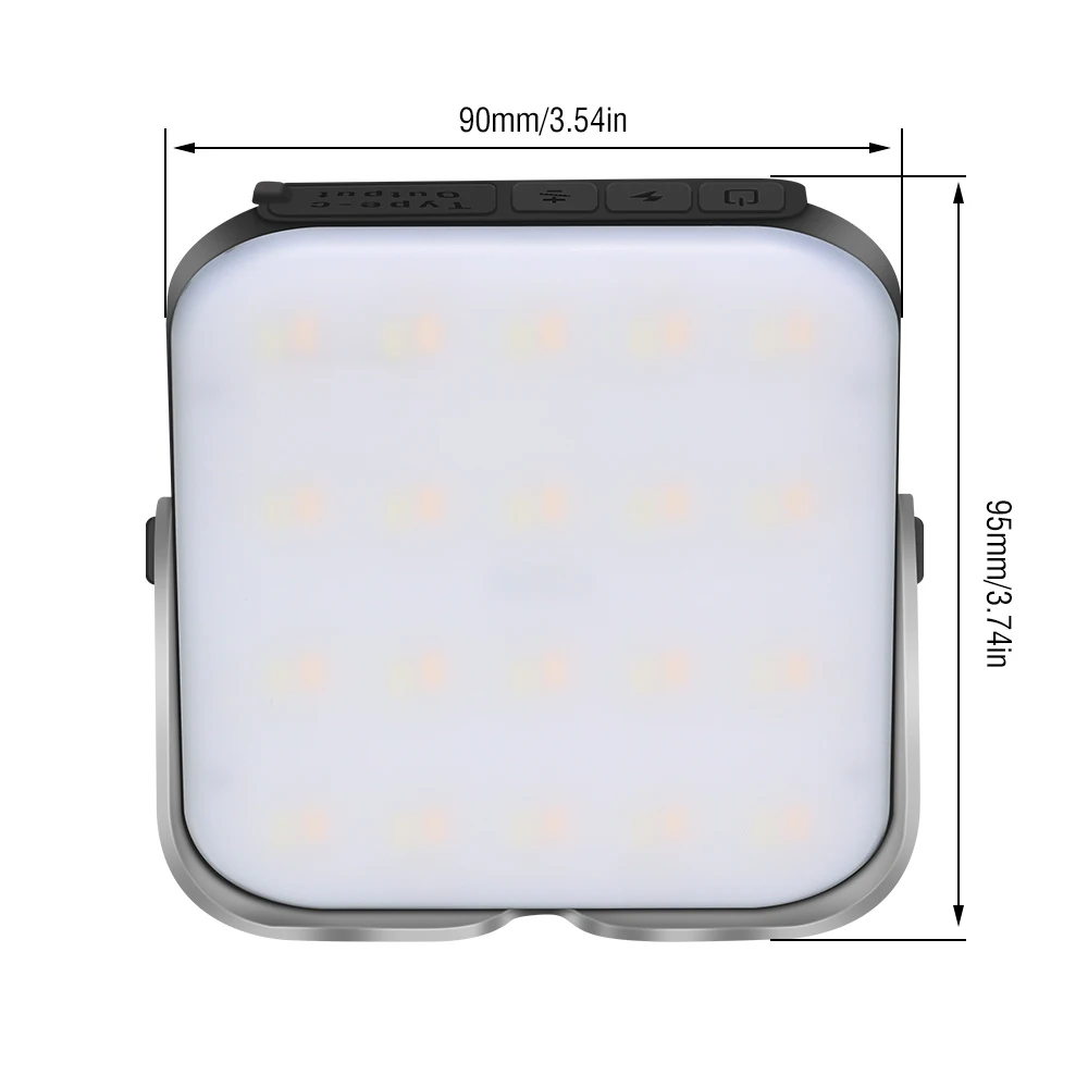 Type-C Rechargeable LED Camping Lantern 4400mAh Power Bank Tent Light Outdoor Portable Lamp Work Repair Lighting