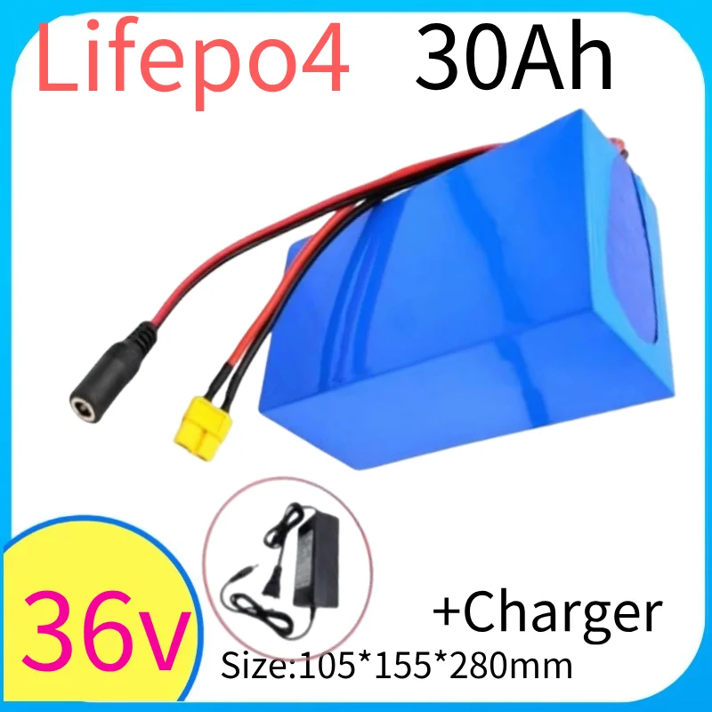 

Rechargeable 36V 30Ah Lithium LiFepo4 battery pack for 1500W electric karts go-kart electric trike scooter+5A Charger