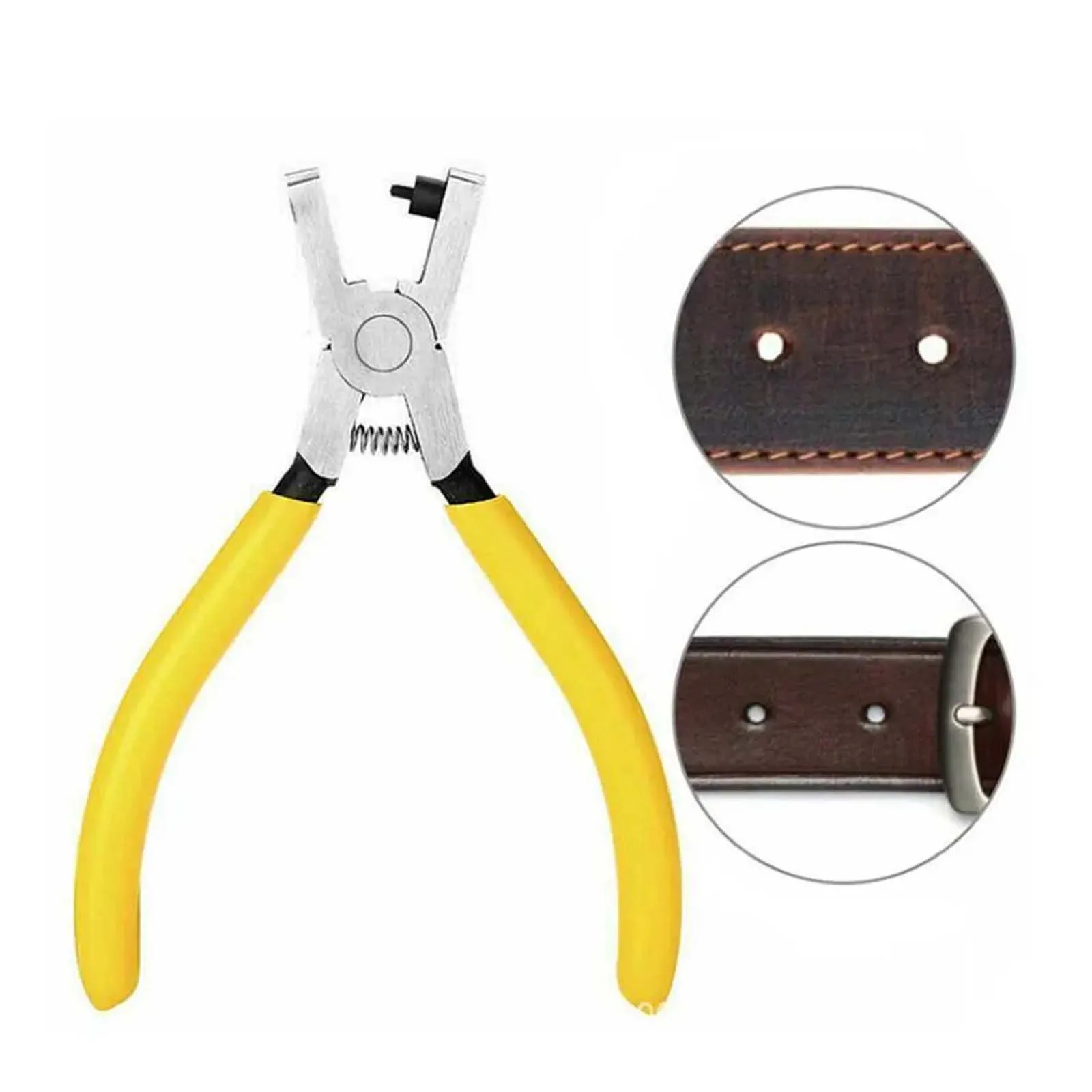 

φ2mm Leather Round Hole Punch Pliers, Mini Watch Strap Belt Pliers Small Leather Strap Manual Hole Puncher
