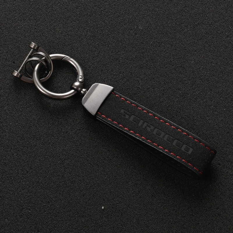 Fashion Suede Keychain 4s Shop Exquisite Gift Keyring With Horseshoe Buckle For vw SCIROCCO GTI R GTE Golf 5 6 7 Passat B6