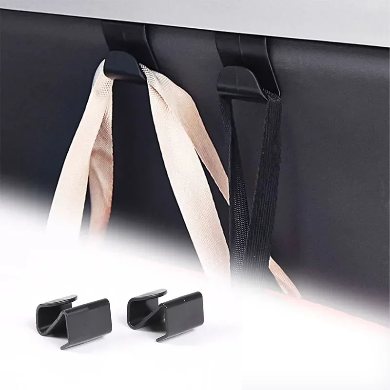 

Suitable for Most Car Models Passenger Seat Glove Box Hooks Handbag Organizer ABS Interior Accessories 2Pcs