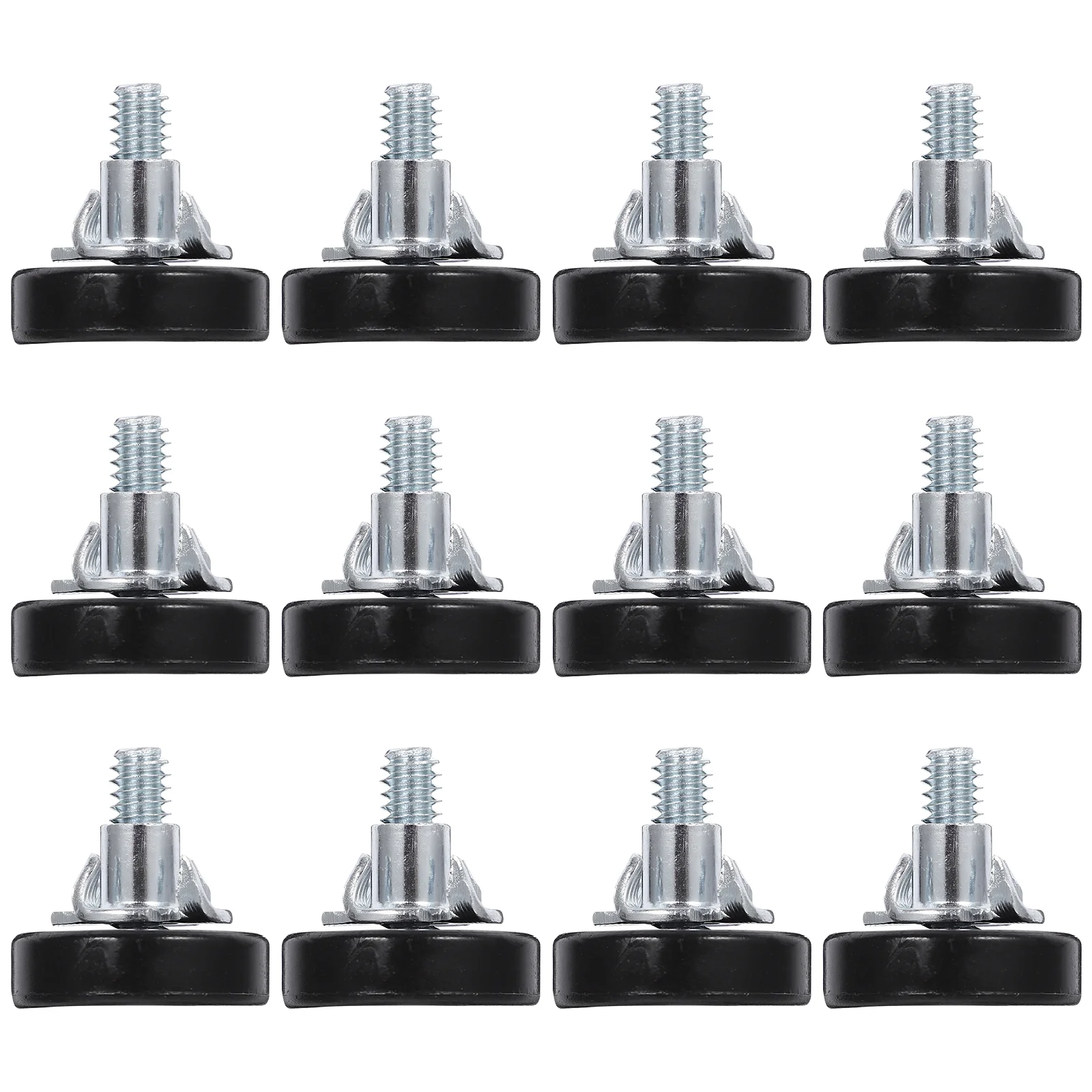 12 Pcs Leveler Furniture Legs Levelers Leveling Feet Foot Heavy Adjustable Carbon Steel for Cabinets