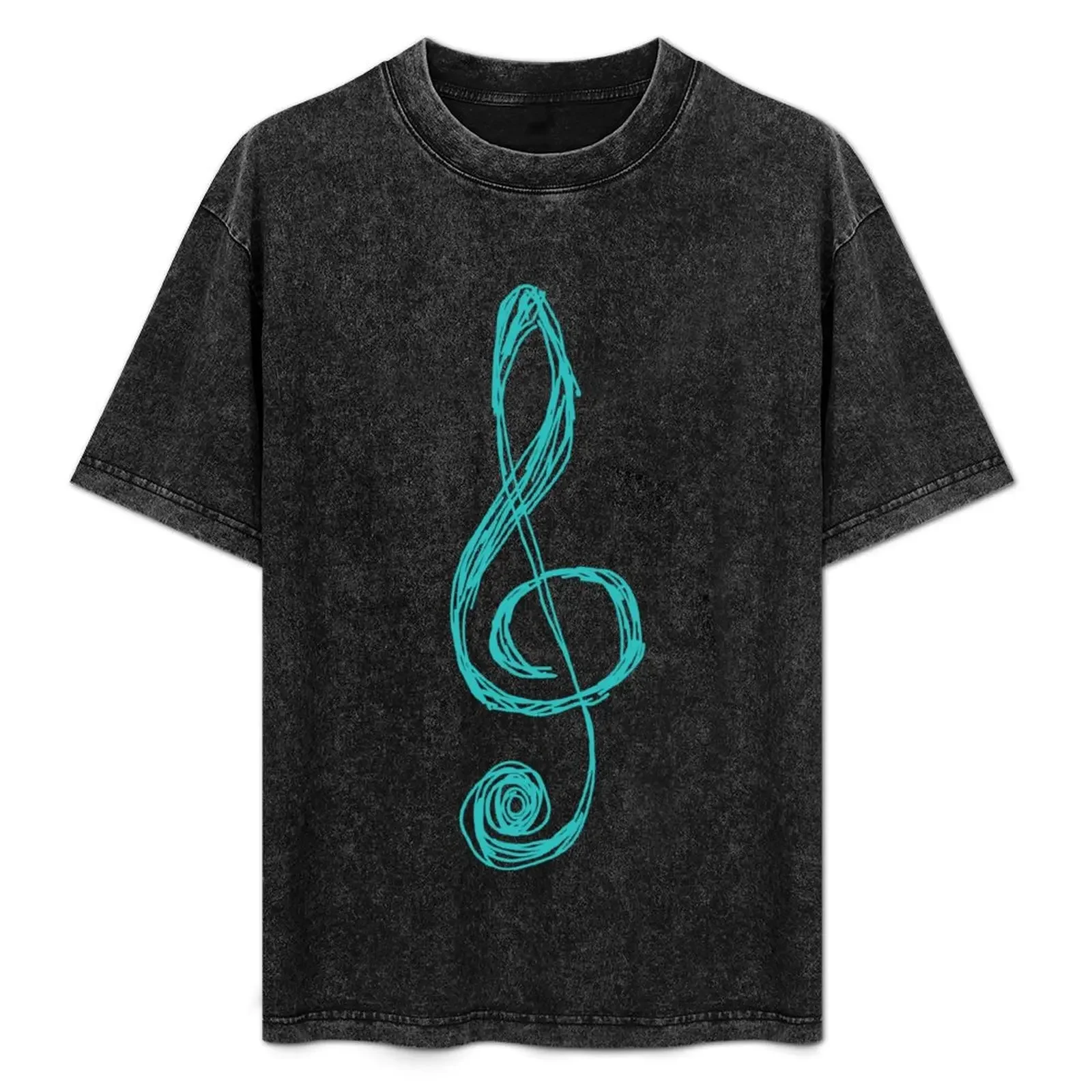 music notes T-Shirt sweat anime tshirt oversized graphic tee quick drying mens cotton t shirts