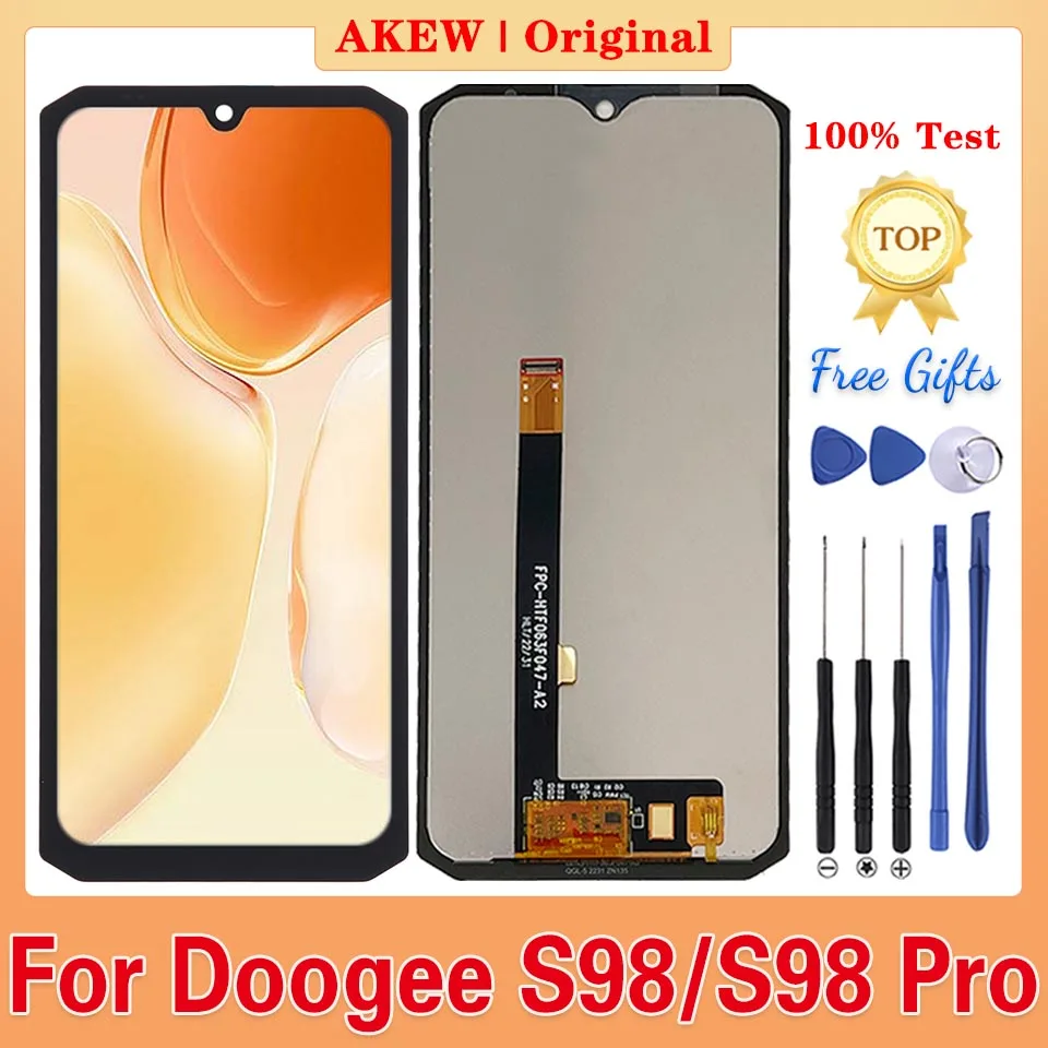 Original 6.3" For DOOGEE S98 LCD Display New Doogee S98 Pro Touch Screen 100% Test S98PRO Digitizer Assembly Replacement Phone
