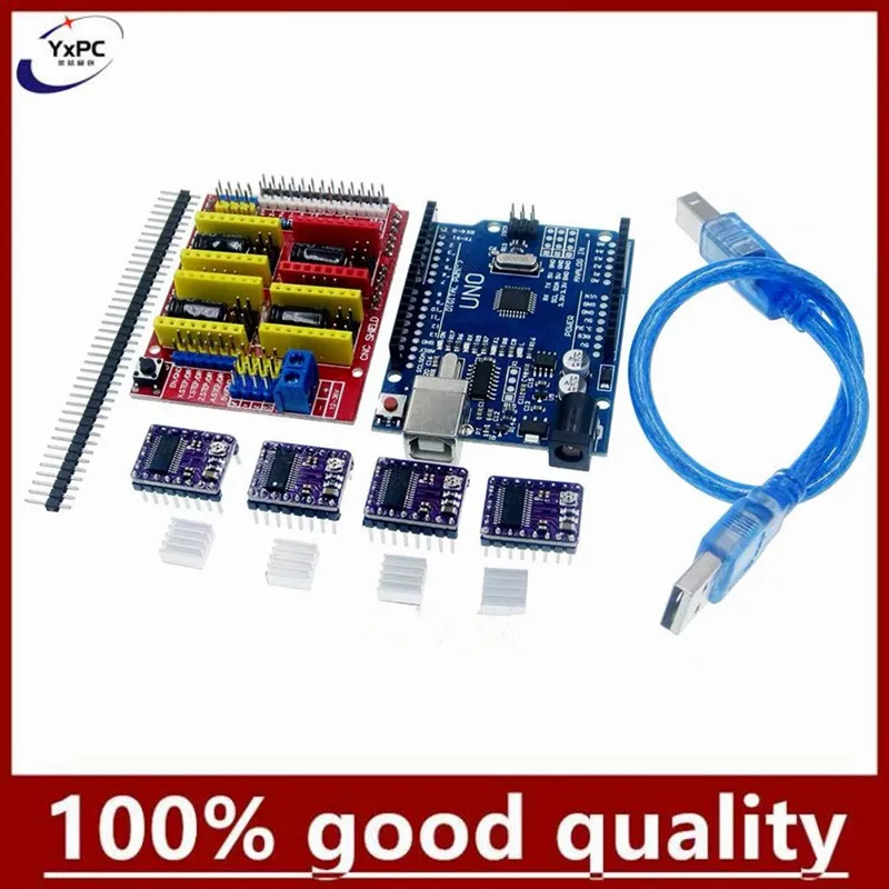CNC shield v3 V4 engraving machine 3D Printer+ A4988 driver expansion board NANO 3.0 / UNO R3 with USB cable