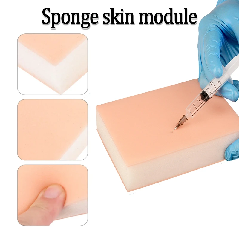 

Многофункциональный тренировочный коврик для инъекций с моделью вен и имитацией кожи из губчатого материала