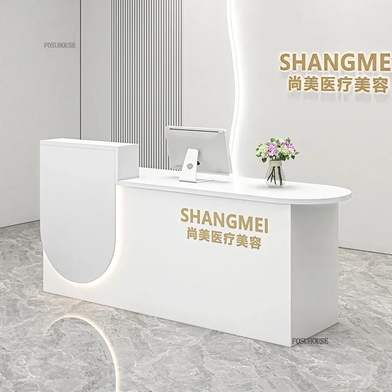 

Design Counter Reception Desks Stylish Small Bar Nordic Stylish Reception Desks Beauty Salon Commercial Checkout Counter B