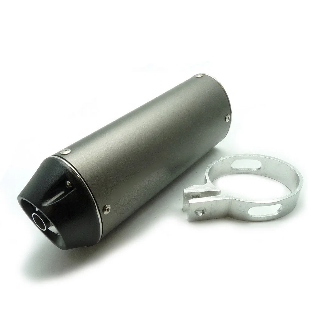 

STLF Pit Dirt Bike Motorcycle Universal Parts Mufflers Noise Reducer Alloy Oval 28mm 38mm Exhaust Muffler for Sample