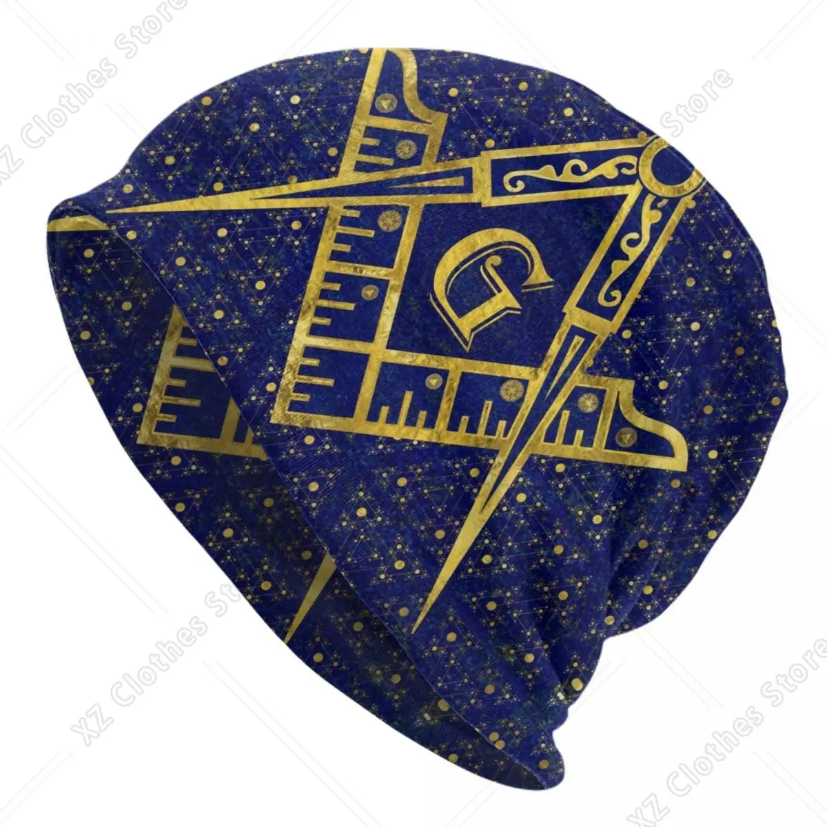Custom Freemasonry Symbol Bonnet Hats Cool Knitting Hat For Women Men Winter Warm Masonic Mason Freemason Skullies Beanies Caps