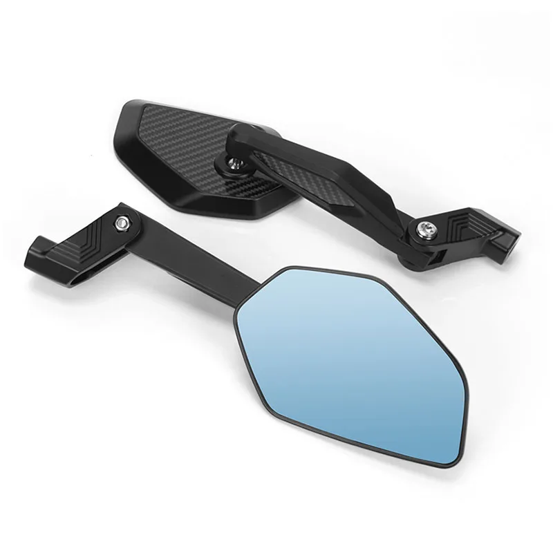 Motorcycle Scooter, Large‑Size Carbon Fiber Foldable Rearview Mirror