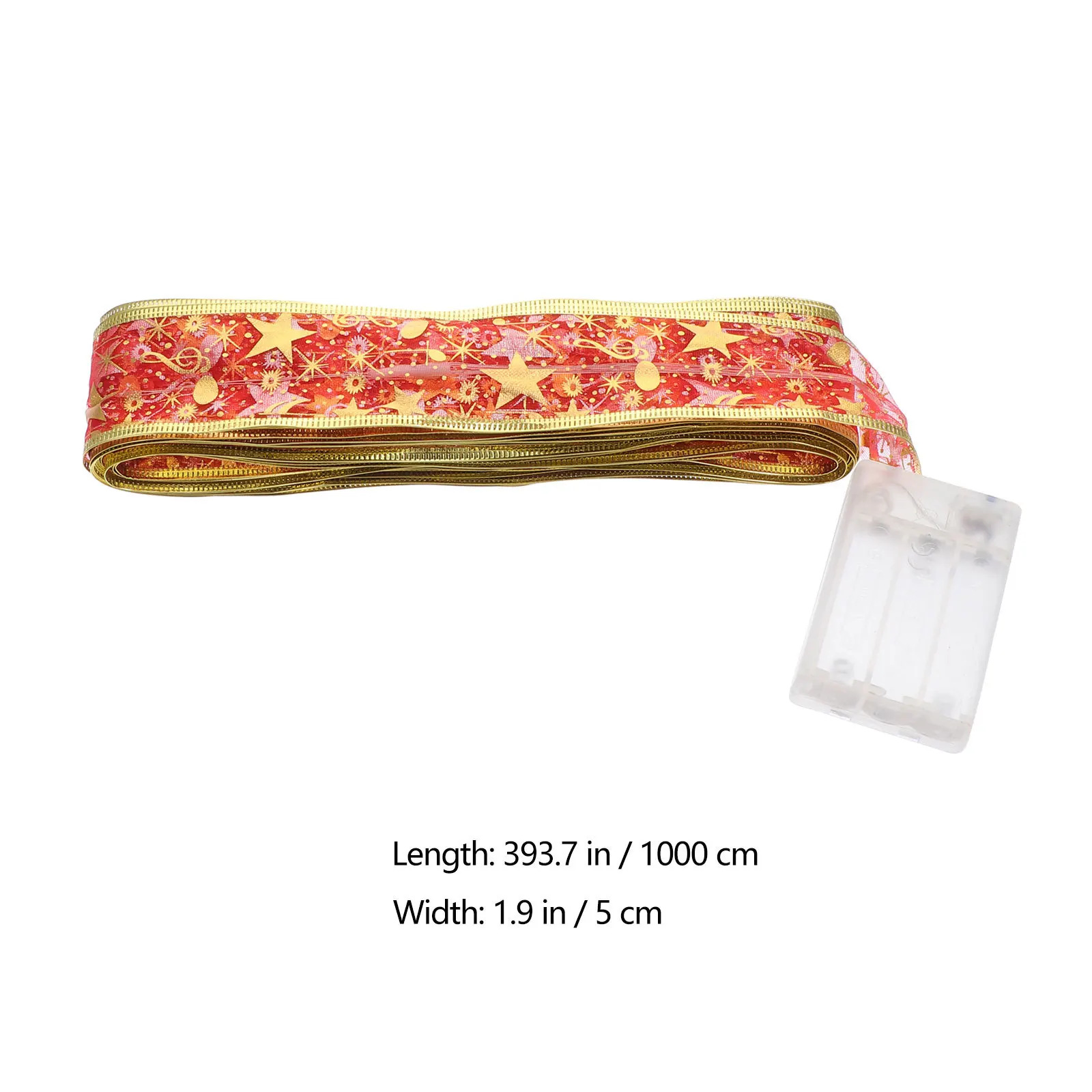 شجرة عيد الميلاد معلقة الشريط القماش التفاف مصباح سلسلة الطاقة عملية سهلة الشريط مصباح سلسلة شجرة عيد الميلاد ديكور #3