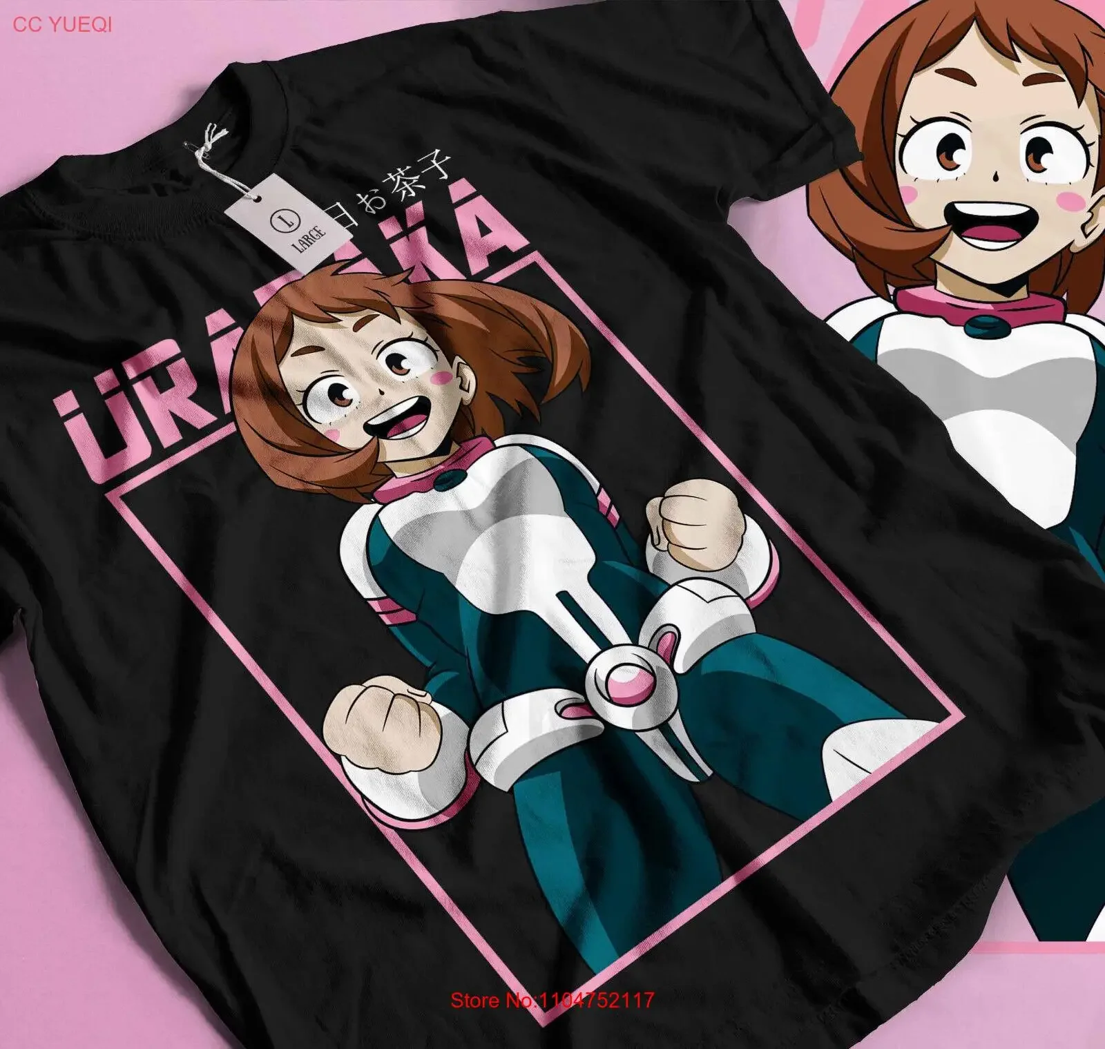 Ochaco Uraraka T Shirt Ochako BNHA Boku No Hero Academia MyHero249 vintage Washed Stretched Soft Breathable