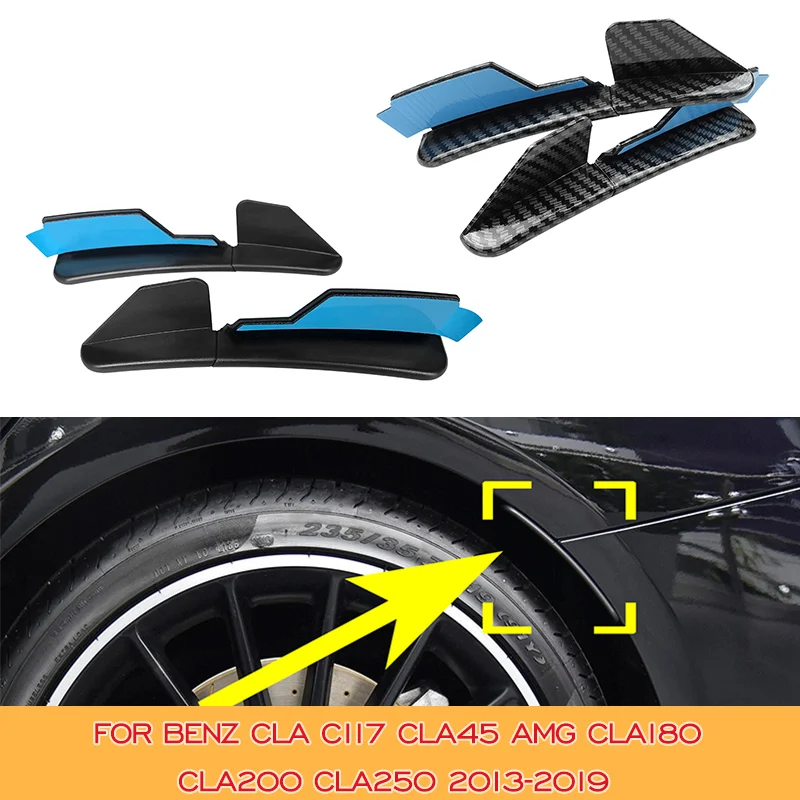 

Carbon Bumper Fender Flare Mud Flap Splash Guards For Benz CLA C117 CLA45 AMG CLA180 CLA200 CLA250 2013-2019 Fender Flares Cover