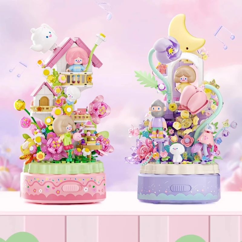 جديد RiCO و FARMER BOB يبحث عن Unicorn ثمانية صناديق موسيقية اللبنات لتقوم بها بنفسك اللعب هدايا عيد ميلاد فتاة