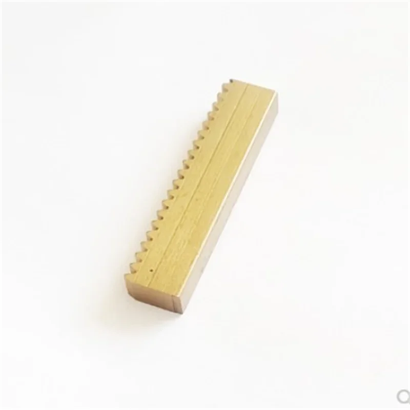 1pc 1 modulus 1M width 6mm brass rack gear rack transmission length 100 200 250 300 400mm