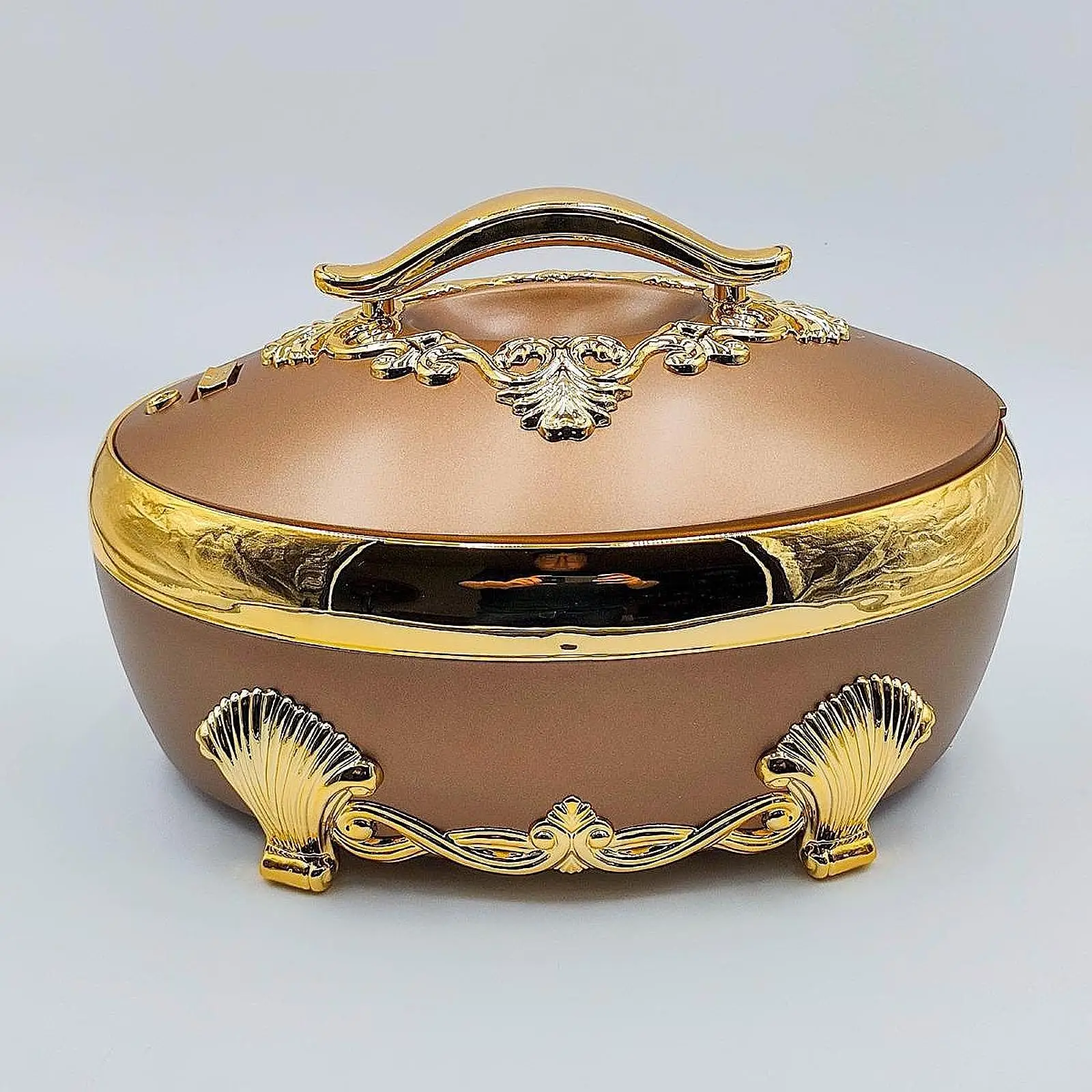

Buffet Warmer Pot Versatile Chafing Dish Luxury Insulated Container Food Warmer/Cooler Casserole Serving Bowl for Hot Cold Food