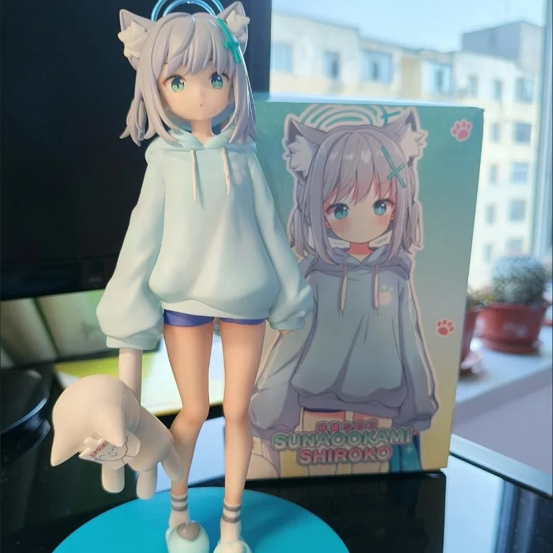 

20cm Blue Archive Sunaookami Shiroko Pajamas Anime Figures Game Models Statue Models Doll Collectible Toys Ornament Doll Gifts