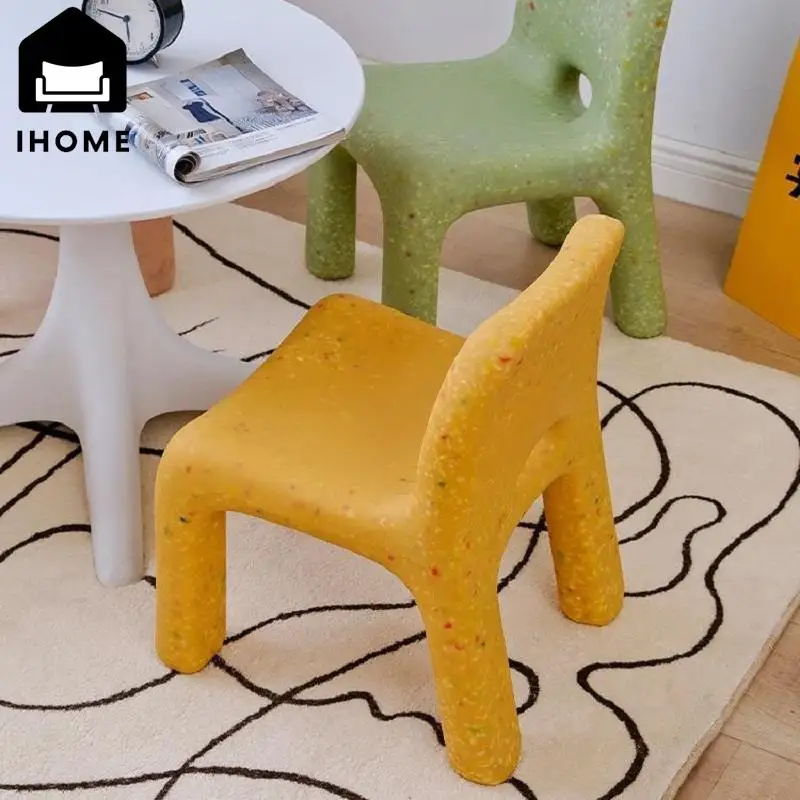 Nordic Household Children's Chair Backrest Baby Low Stool Changing Shoe Stool Small Stool Plastic Stool Plastic Chair Bench