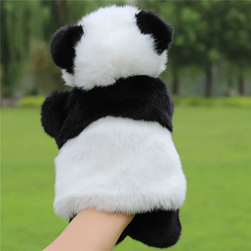 Cartoon Panda Handpuppe Kinder Handschuh Stofftier Weiche Plüsch Puppe Geschichte Erzählen Pretend Rolle Spielen Pädagogische Lehre Spielzeug