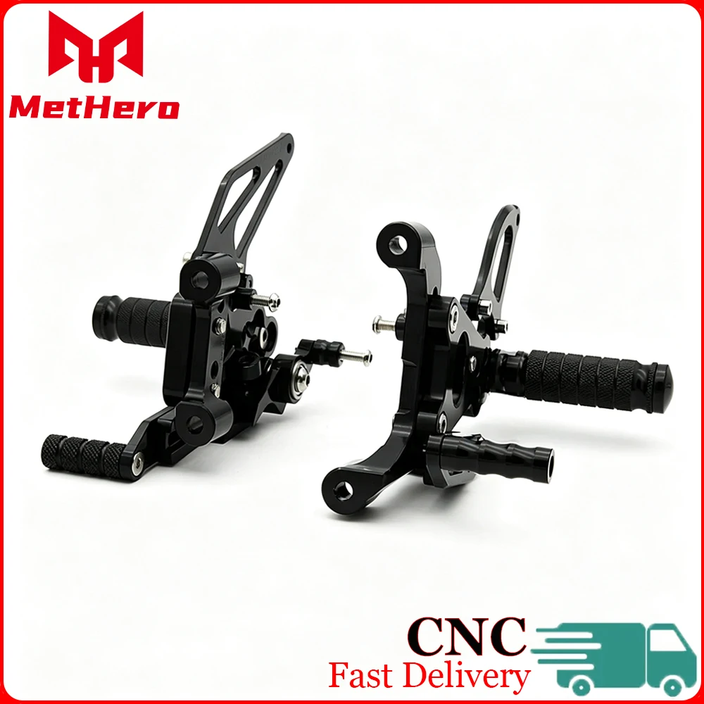 Aluminum CNC Motorcycle Adjustable Footpeg Footrest Rearset Rear Set Foot Pedal Pegs Fit For Ducati Panigale 899 959 1199