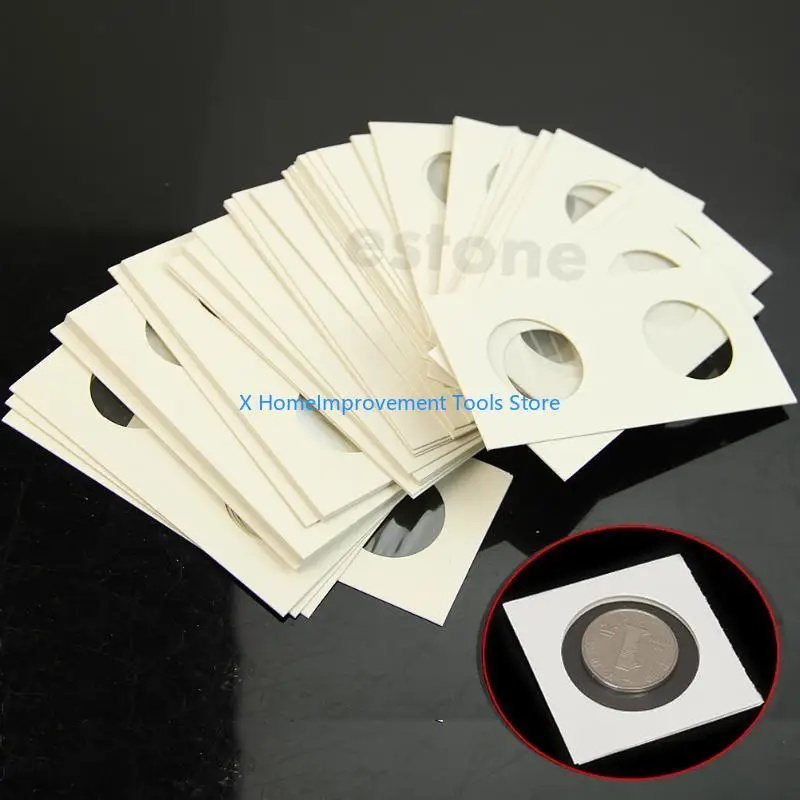 

Hot Sale 50pcs 27.5mm Lighthouse Stamp Coin Holders Cover for Case Storage 2X2" 31KA