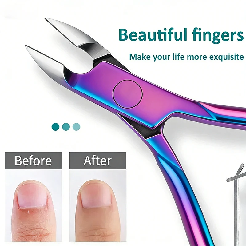 

Stainless Steel Cuticle Clippers Trimmer Dead Skin Remover Pedicure Tool Cuticle Nippers Nail Manicure Scissors for Personal