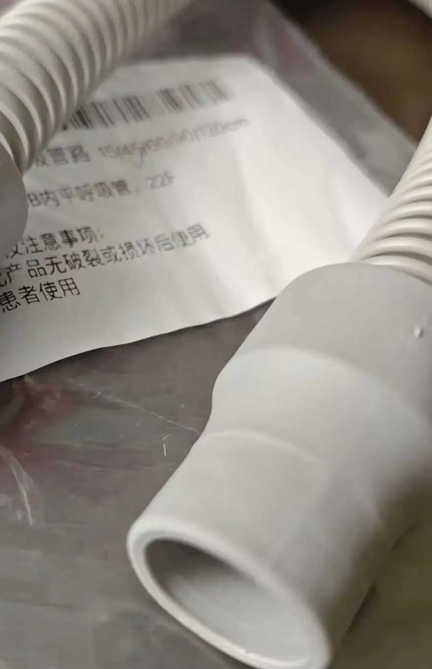 High Quality CPAP Pipeline Ventilator Accessories 45cm/180CM Tubing Humidifier Threaded Pipe