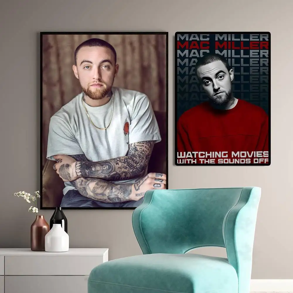 ملصق فني للمغني M-Mac Miller مع مطبوعات لتزيين غرفة النوم وغرفة المعيشة في المنزل
