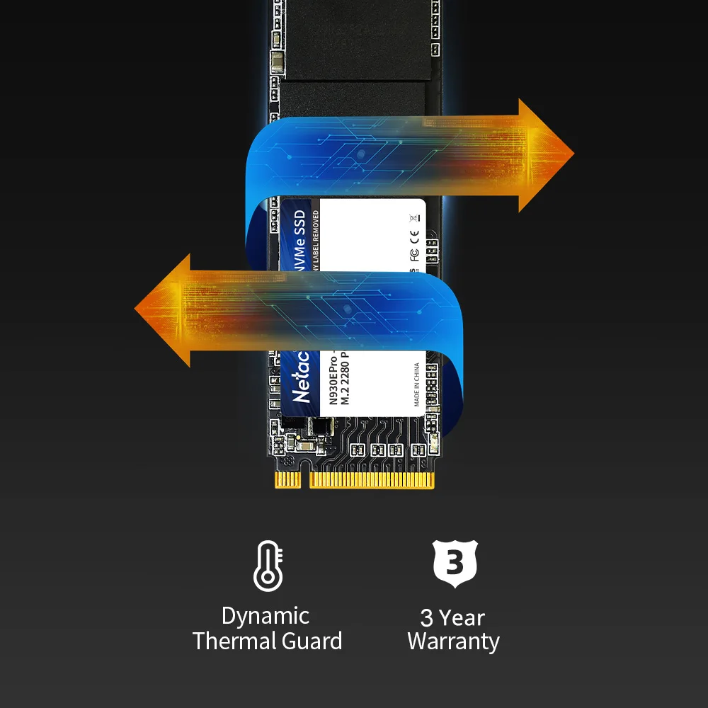 Netac M2 SSD NVMe 128GB 256GB 512GB 1TB SSD 500GB 250GB 960GB PCIe M.2 2280 Festplatte Interne Solid-State-Disk für Laptop – Detail 6