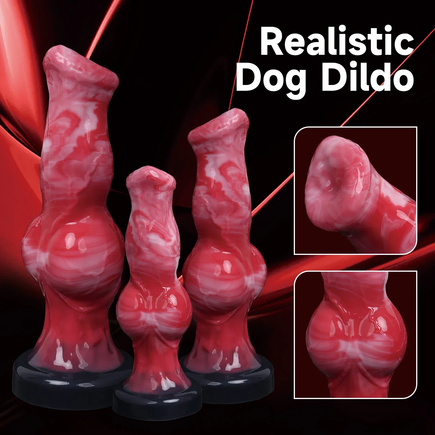 Monster Dildo Dog Dick Knot Anal Plug Animal Penis Masturbator Sex Toy For Men Butt Prostate G-spot Massager Anal Penetration 18 - Image 2