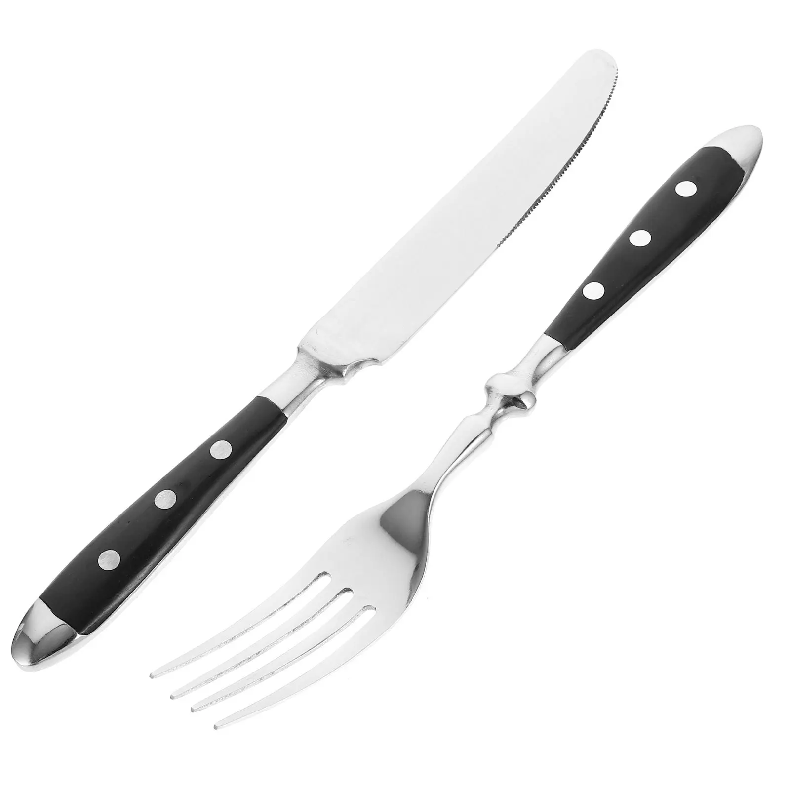 

1Set Cutlery Stainless Steel Thickened Flatware Ergonomic Design Western Dinnerware Suitable for Home