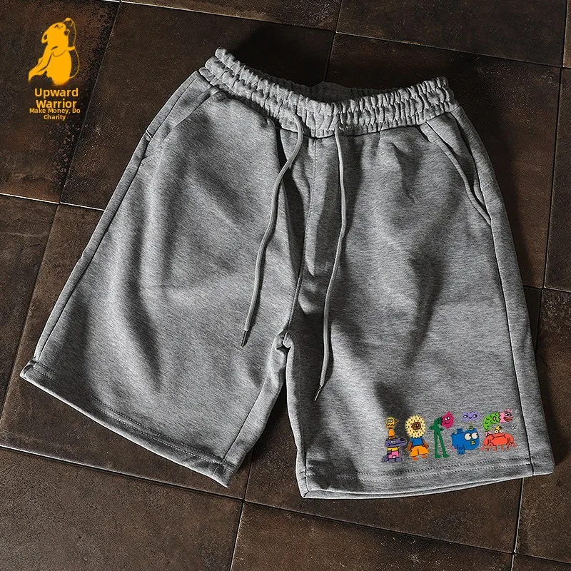 Casual Loose Sport Shorts for Men And Women Couple Basic Style Sweatpants Cotton Polyester Blend Summer Straight Leg Pants