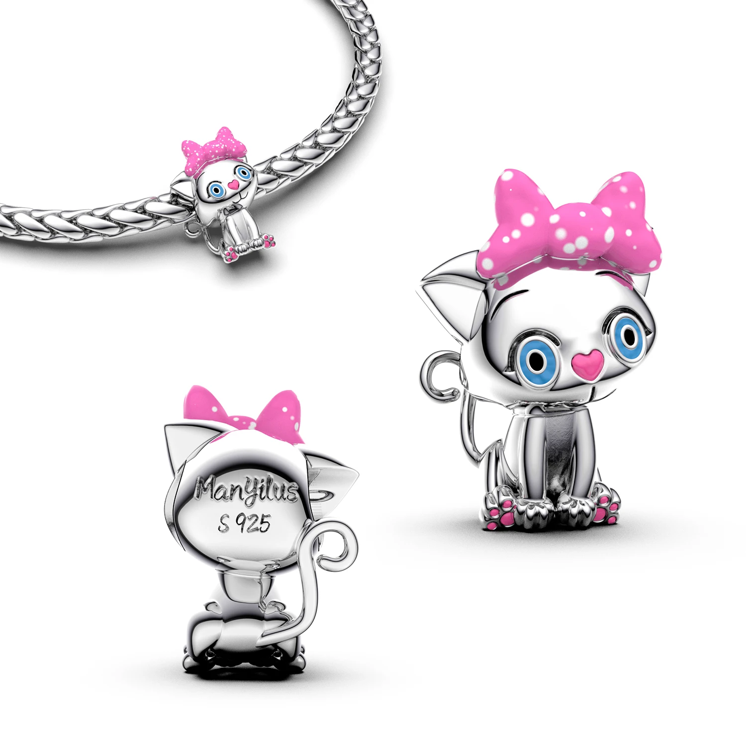 

High Quality Fine Jewelry 925 Charms Beads Making Sterling Silver Ring Pendant Bracelet Pendant Pendants for Bracelets Charms