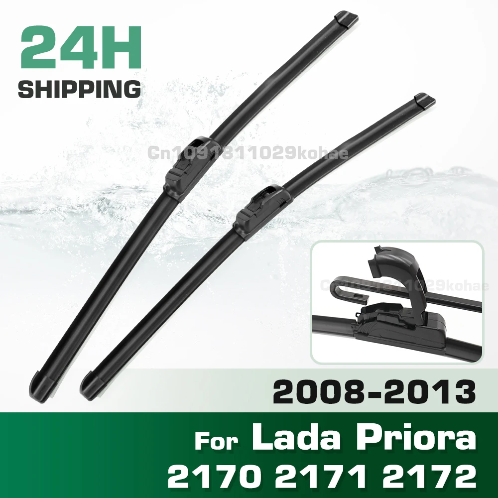 

GREATROAD Wiper LHD&RHD Front Wiper Blades Set For Lada Priora 2170 2171 2172 2008 - 2013 Windshield Windscreen Window 20"+20"
