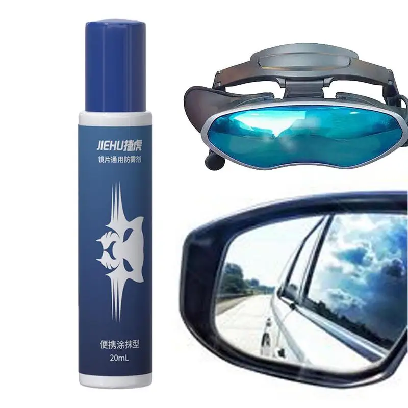 20ml Glasses Anti-Fog Spray Swimming Goggle Antifogging Agent Smudge-on Silicone Brush Head Good Fog Removal Liquid For Glasses