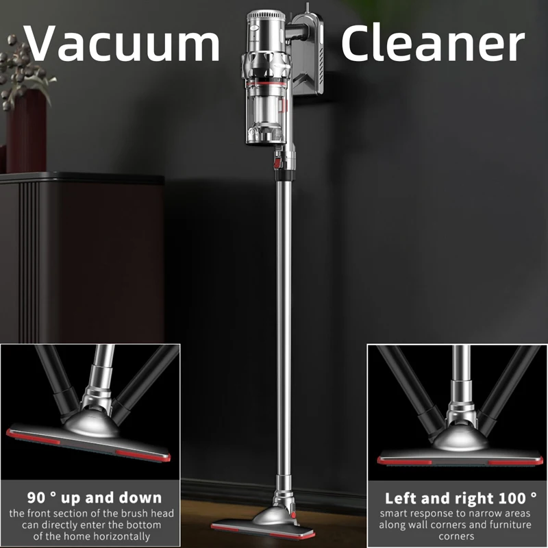 2000W Portable Vacuum Cleaner,Household Multifunctional Vertical Handheld Wired Sweeping Machine,Silver