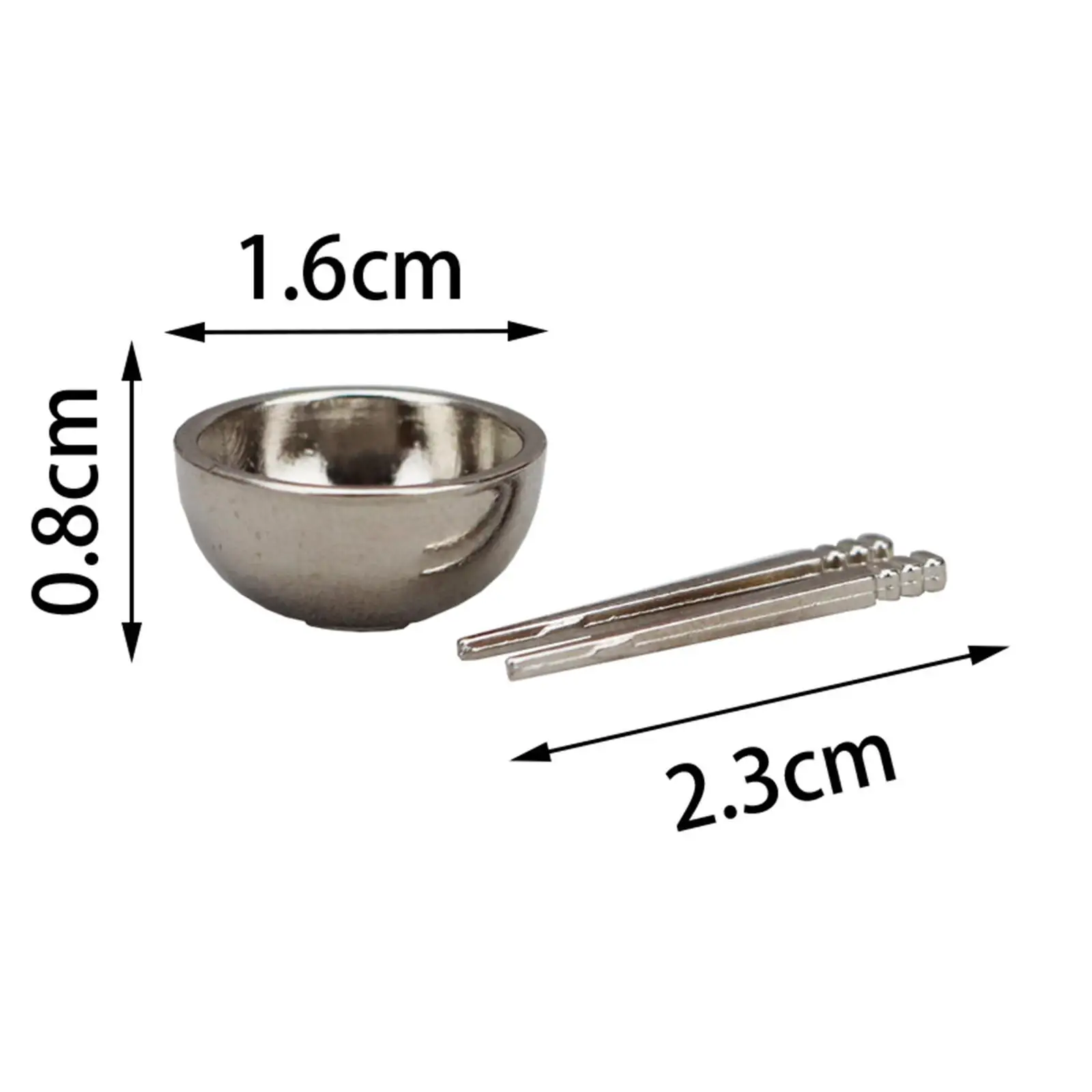 1:12 Scale Dollhouse Bowl Chopsticks Dollhouse Tableware Miniature Kitchen