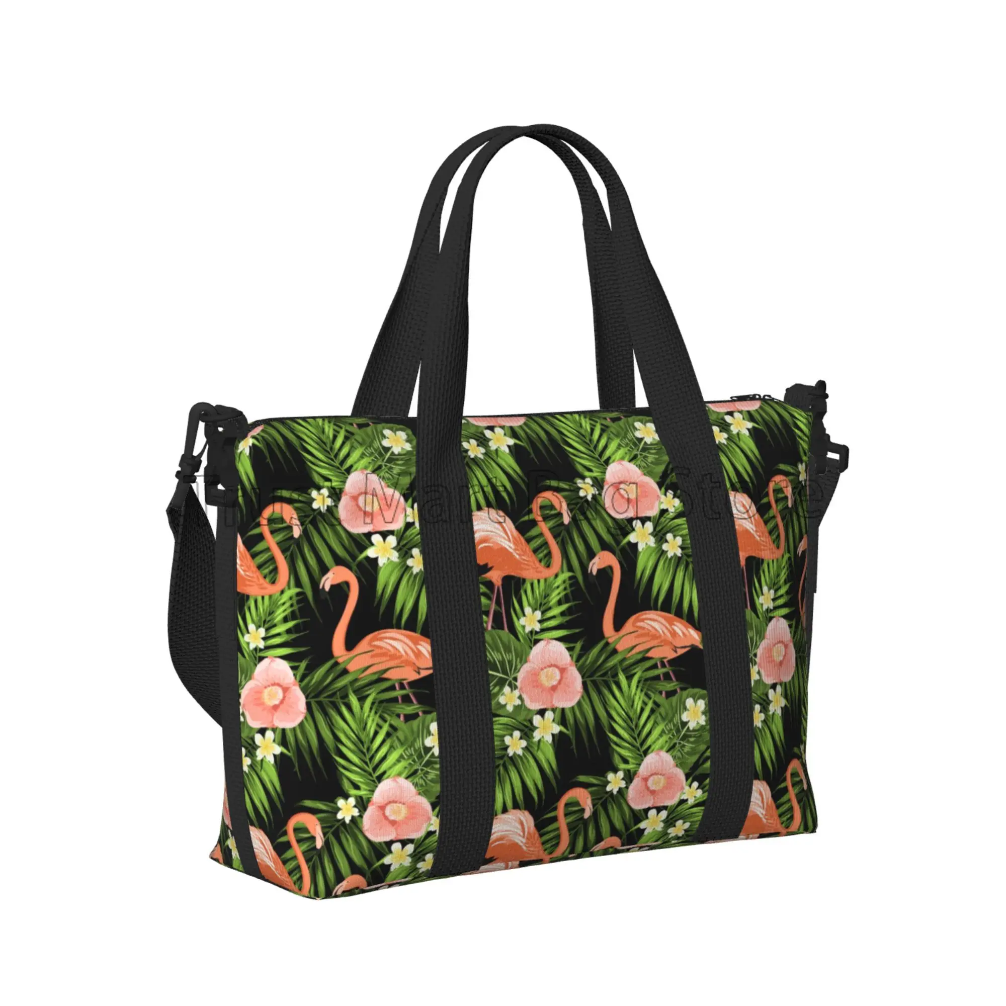 Flamingo Reisetaschen für Frauen Mädchen Trainings gepäck tasche Weekender Nacht taschen tragbare wasserdichte lässige Einkaufstasche