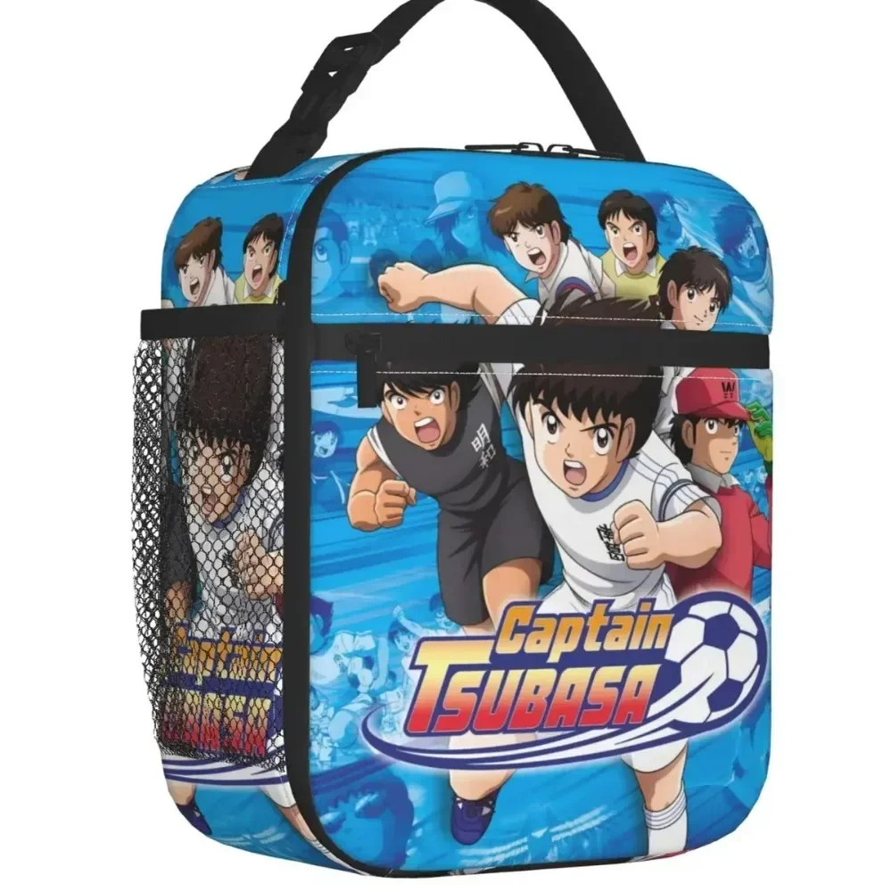 

Captain Tsubasa Anime Lunch Bag Women Thermal Cooler Insulated Lunch Boxes for Student School