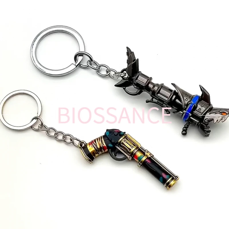 BIOSSANCE New Exquisite Fashion Cartoon Animation Sharpshooter Arcane Jinx Keychain For Men And Women Jewelry Accessories Gifts