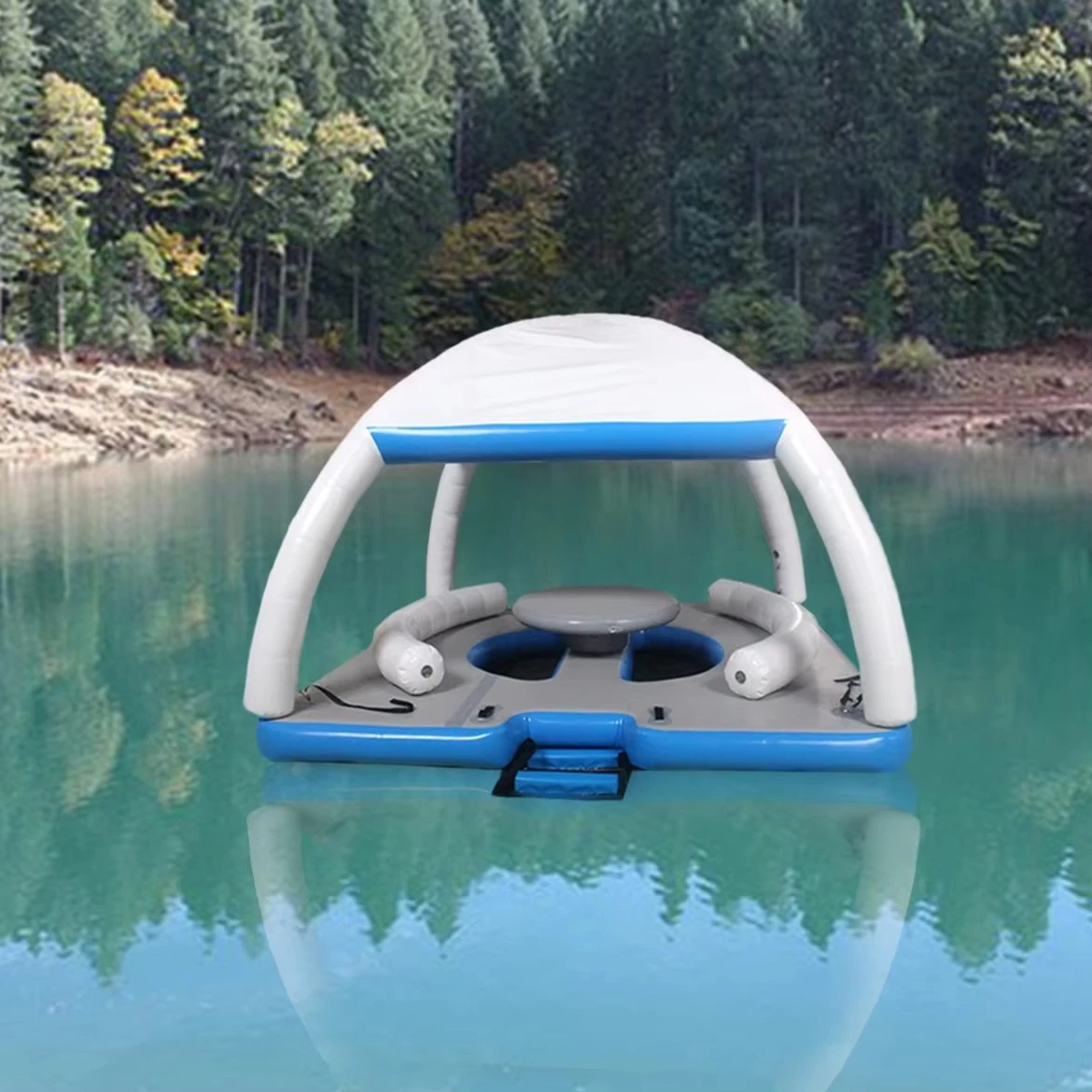 

Надувной плавучий остров-тент 2026 года: хит продаж, надувной плавучий док с тентом, водное развлекательное оборудование