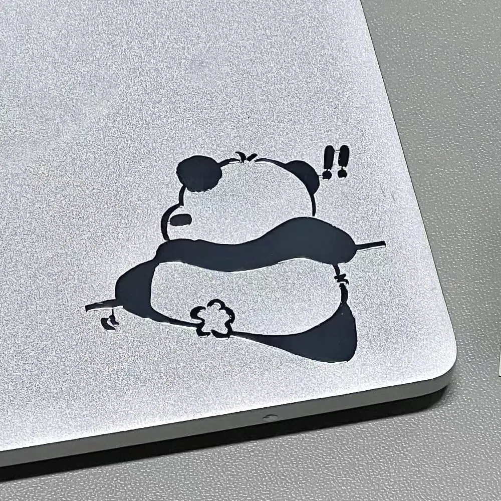 

Cup Decoration Panda Computer Decorative Stickers Cartoon Durable Computer Metal Sticker Diary Stickers Home&Office