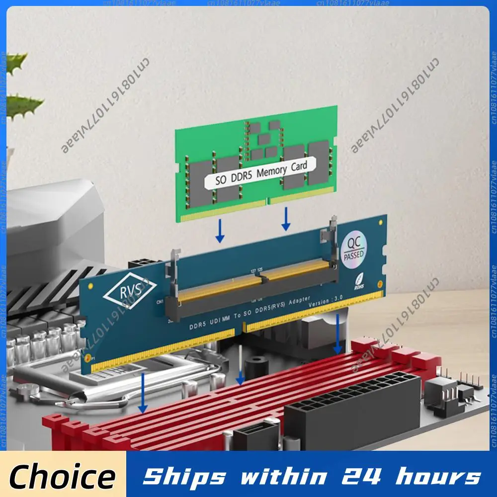 

Laptop SO DDR5 RAM To Desktop DDR5 U-DIMM Adapter Overcurrent Protection DDR5 SO-DIMM Gaming Laptop RAM Memory Module