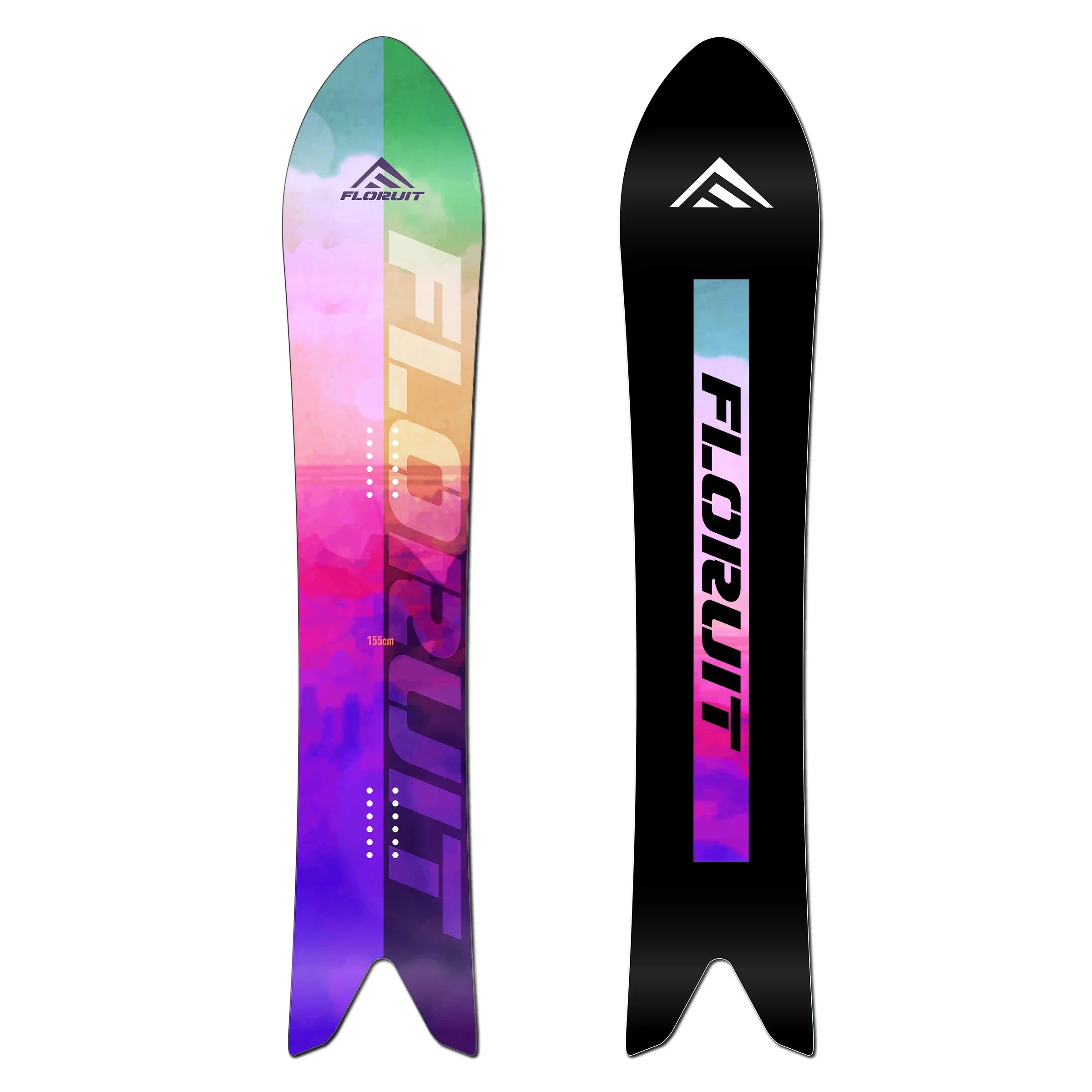 Customized Men's and women's wild snowboard Tailcoat snowboard Powder snowboard