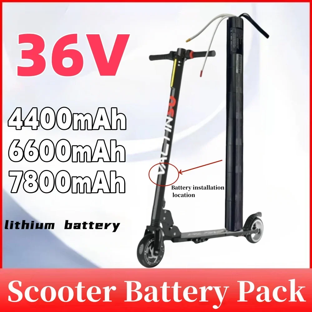 

36V 4400/6600/7800mAH Lithium Battery Pack for Carbon Fiber Electric Scooter