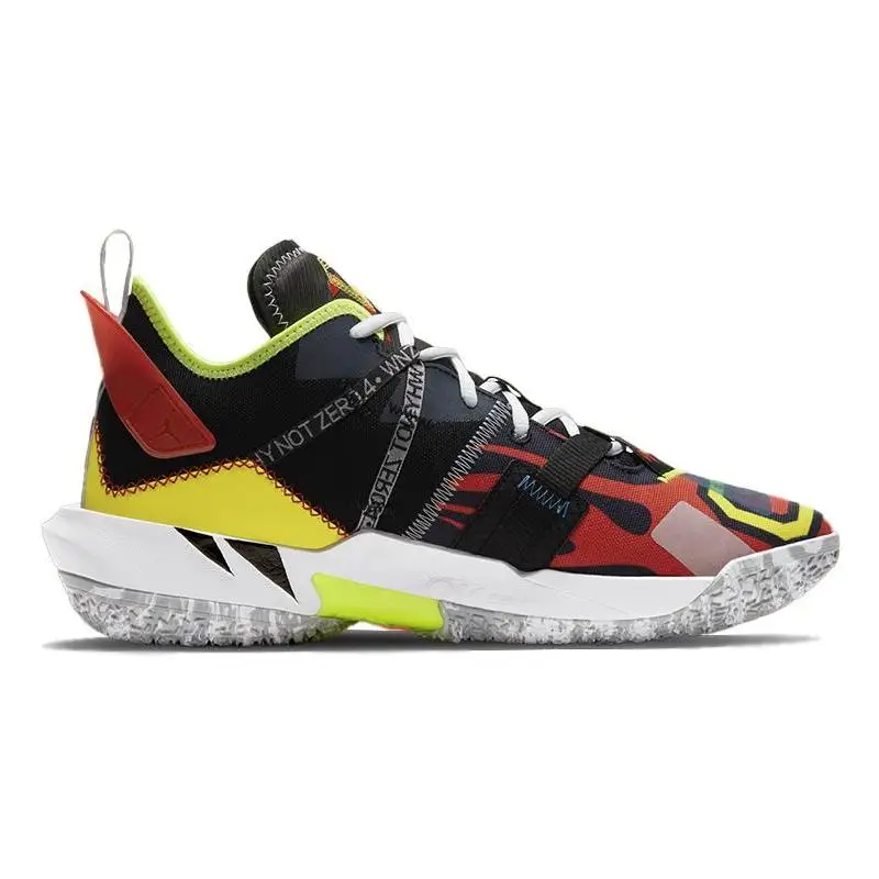 Nike Jordan Why Not Zer0.4 Basketball Shoes Unisex Low-top Red/Black/Yellow Sneakers shoes DD4888-006