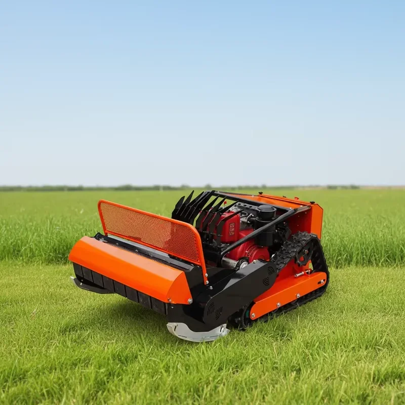 2026Hot Remote Control Lawn Mower 1000m Control 900mm Cutting Width Hybrid Power Slope-Adapted Grass Cutter